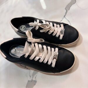 Michael Kors Black and Cream Women's Sneakers